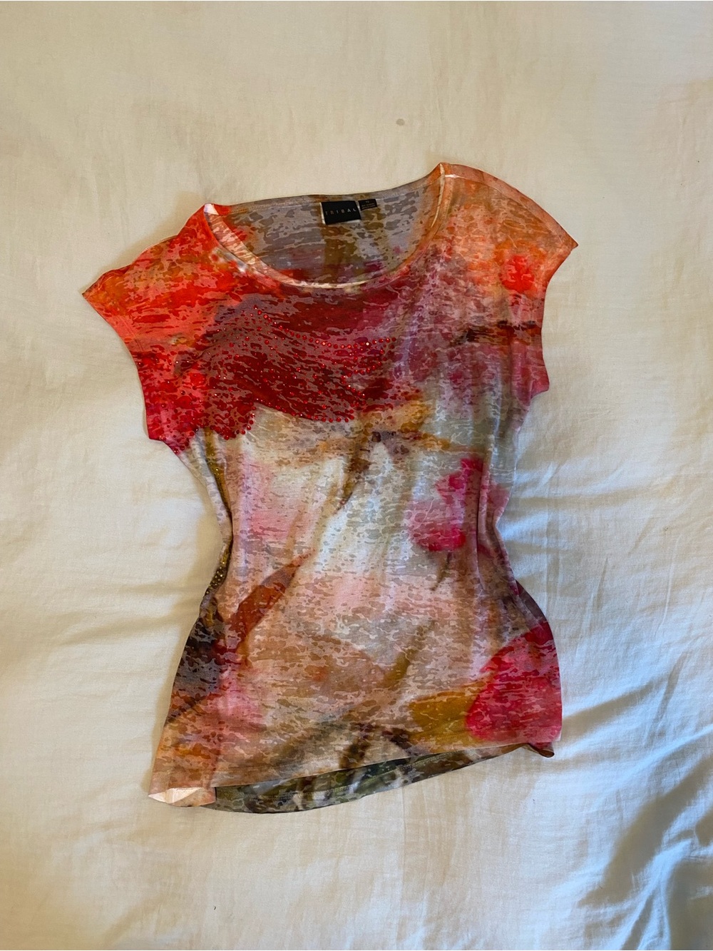 Y2K embezzled Graphic top